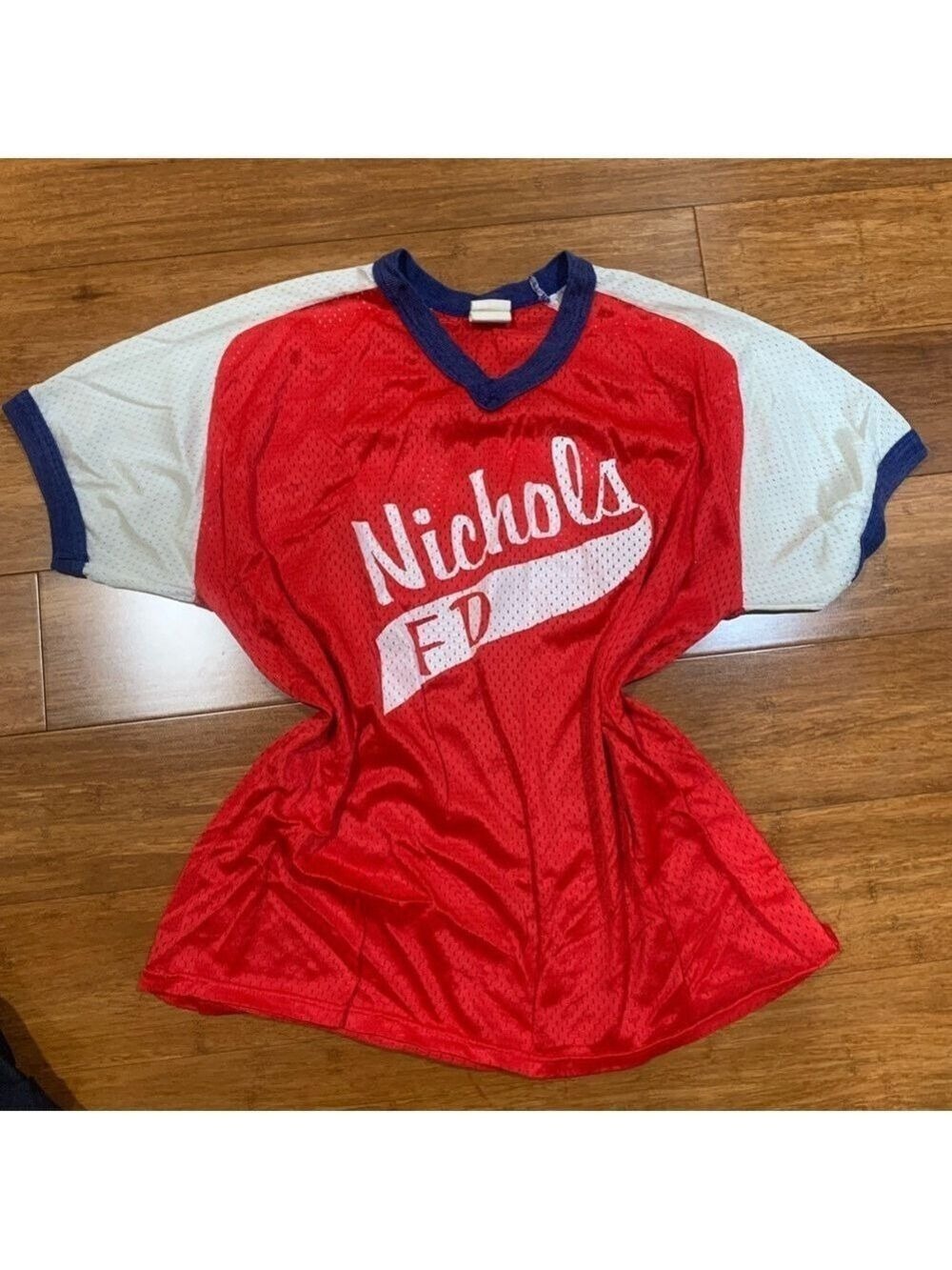 Vntg 80’s Red and White Sports Jersey sz xl
